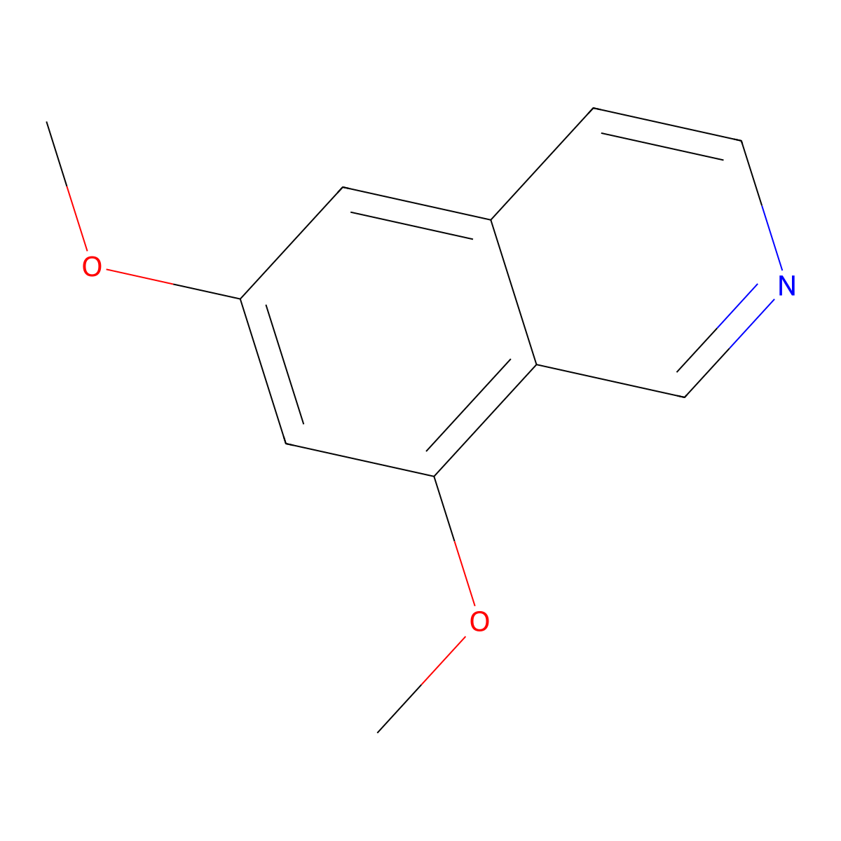 6,8-Dimethoxyisoquinoline molecular structure, CAS 13388-78-8