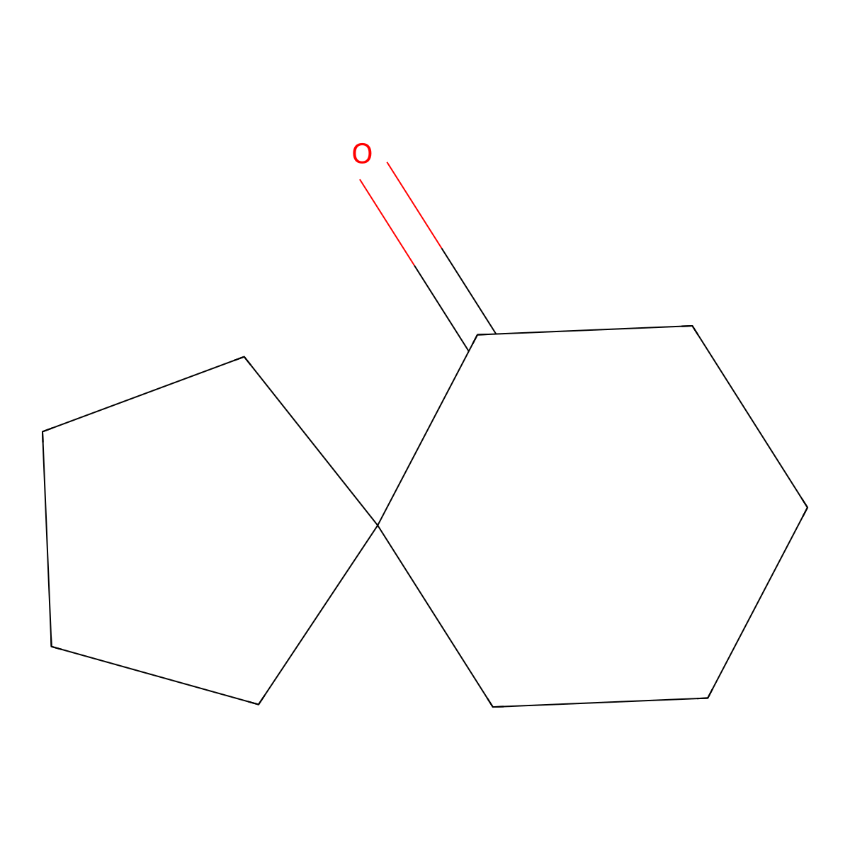 Spiro(4.5)decan-6-one molecular structure, CAS 13388-94-8