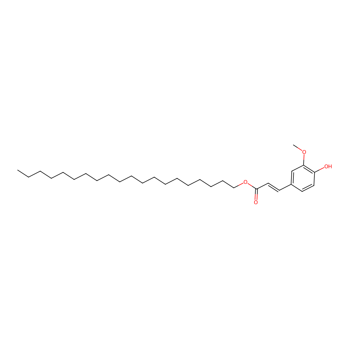 (E)-Ferulic Acid Eicosyl Ester molecular structure, CAS 133882-79-8