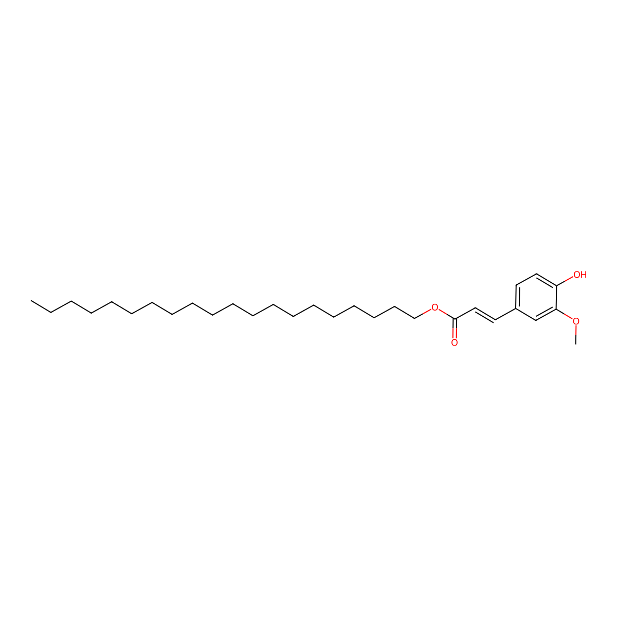 (E)-Ferulic Acid Eicosyl Ester molecular structure, CAS 133882-79-8