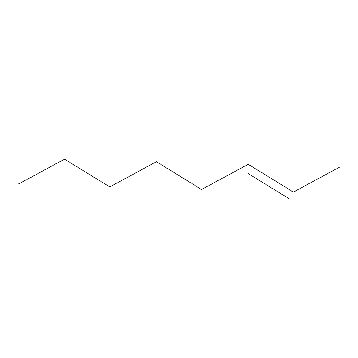 2-Octene molecular structure, CAS 13389-42-9