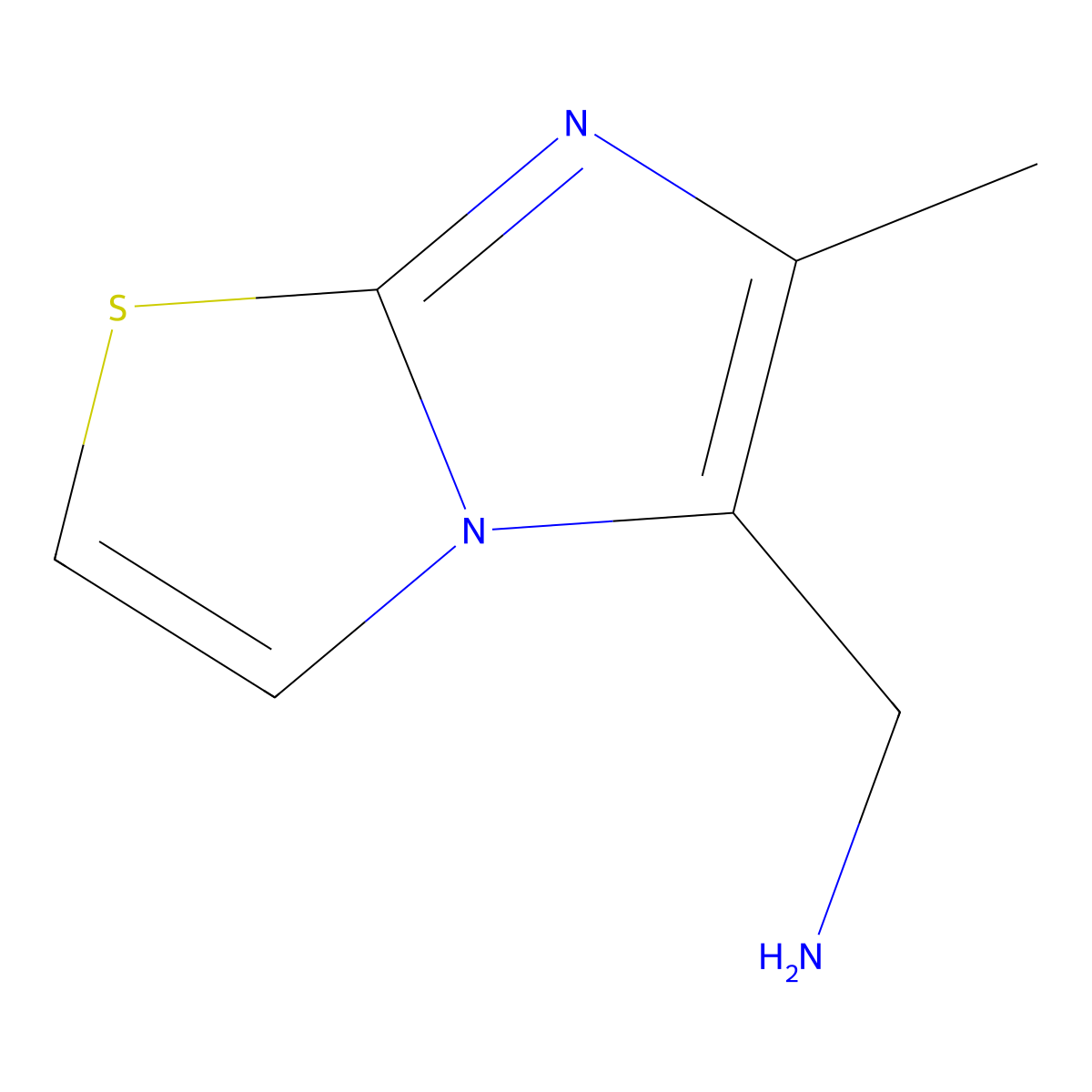 [(6-Methylimidazo[2,1-b][1,3]thiazol-5-yl)methyl]amine molecular structure, CAS 133891-23-3