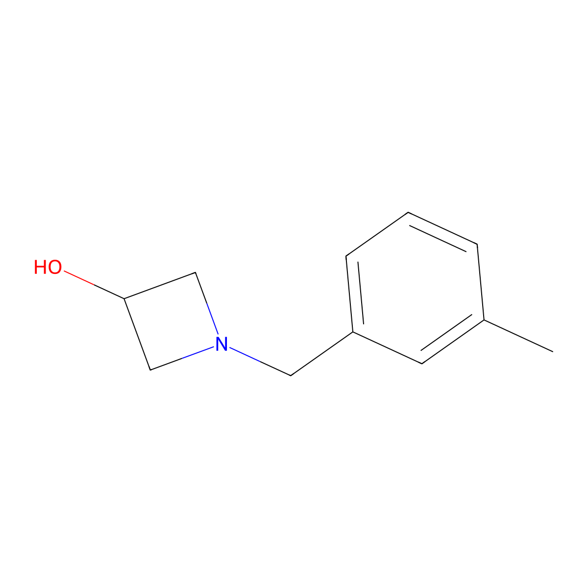 1-[(3-Methylphenyl)methyl]azetidin-3-ol molecular structure, CAS 1338941-57-3