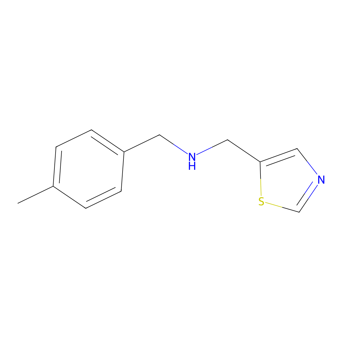 n-(4-Methylbenzyl)-1-(thiazol-5-yl)methanamine molecular structure, CAS 1338943-03-5