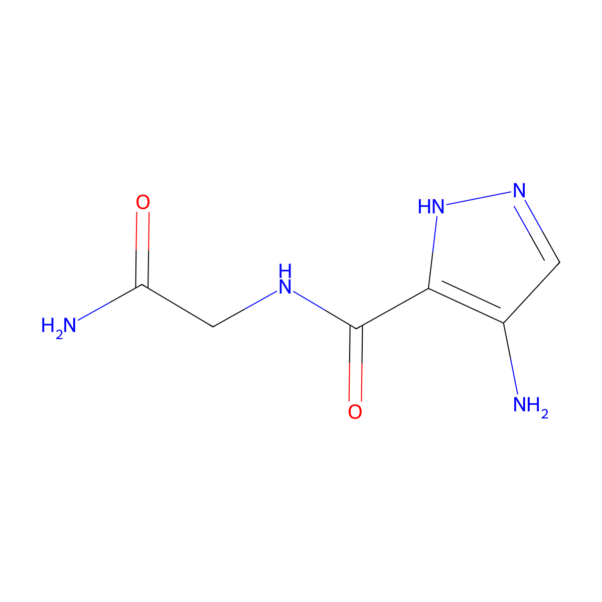 2-[(4-Amino-1h-pyrazol-5-yl)formamido]acetamide molecular structure, CAS 1338954-50-9