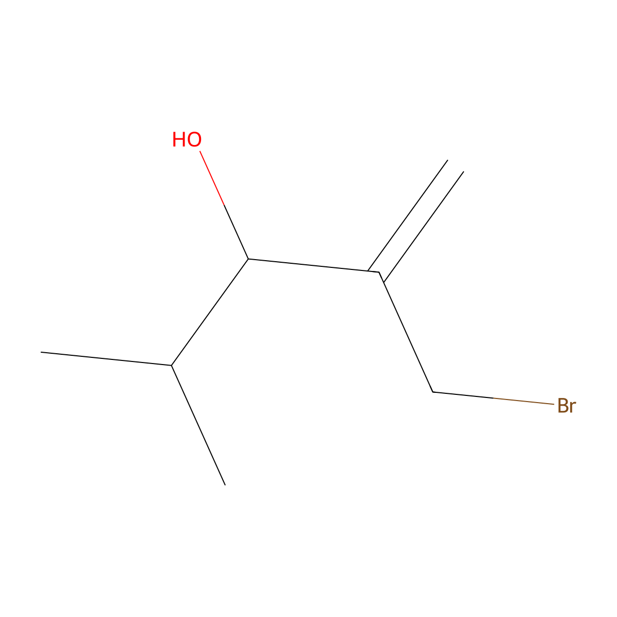 (3S)-2-(Bromomethyl)-4-methylpent-1-en-3-ol molecular structure, CAS 1338955-26-2