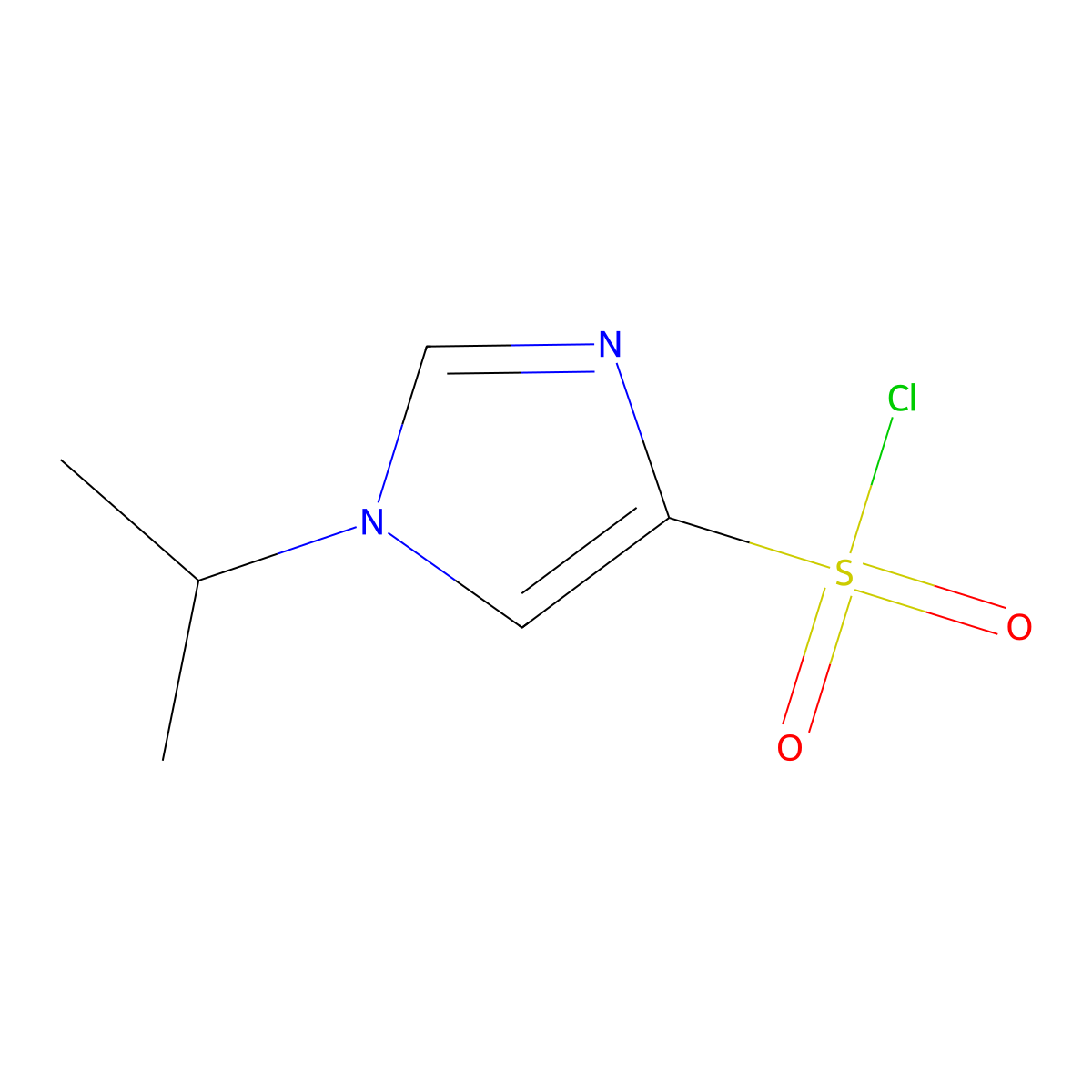 1-(propan-2-yl)-1H-imidazole-4-sulfonyl chloride molecular structure, CAS 1338976-16-1