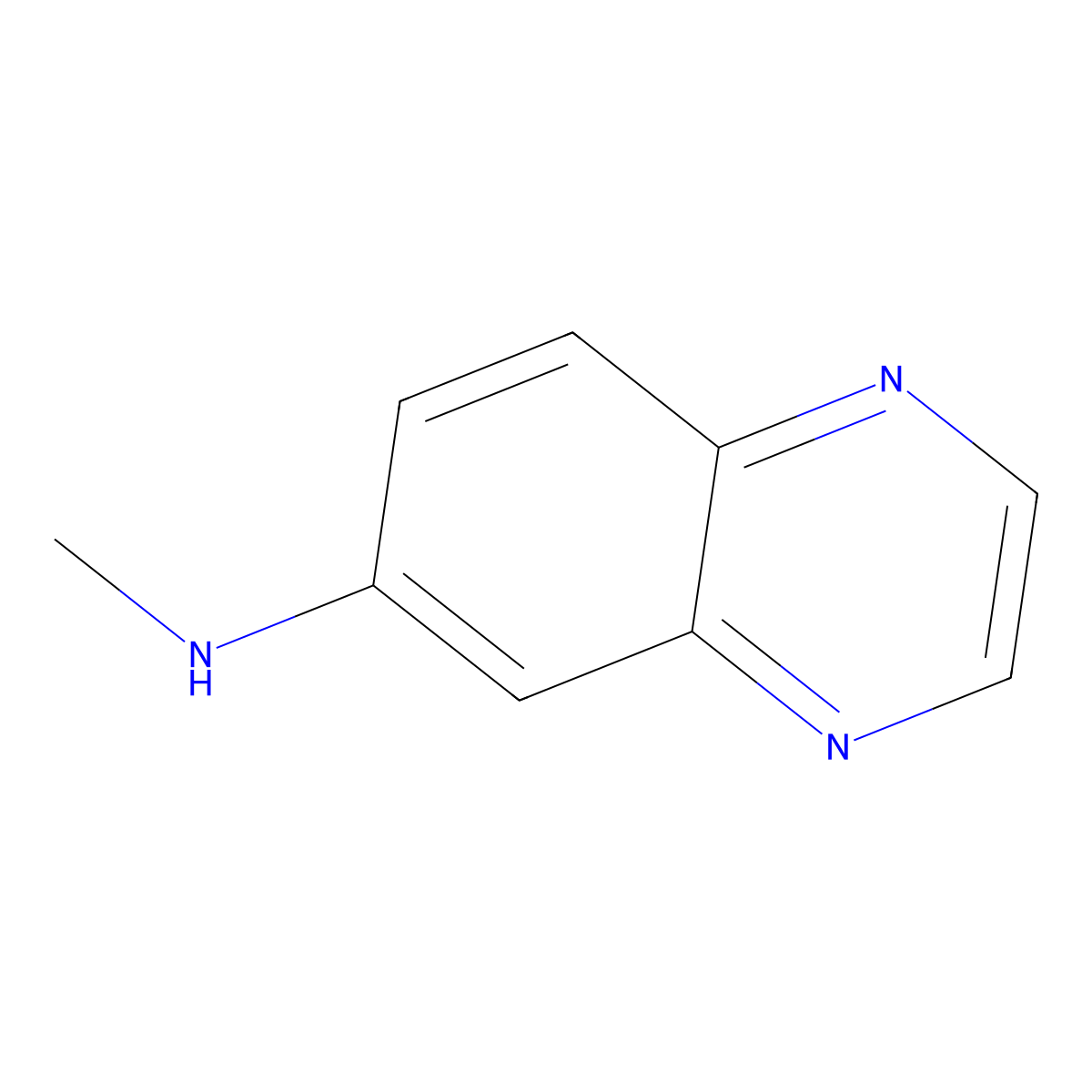 N-methylquinoxalin-6-amine molecular structure, CAS 1338986-47-2