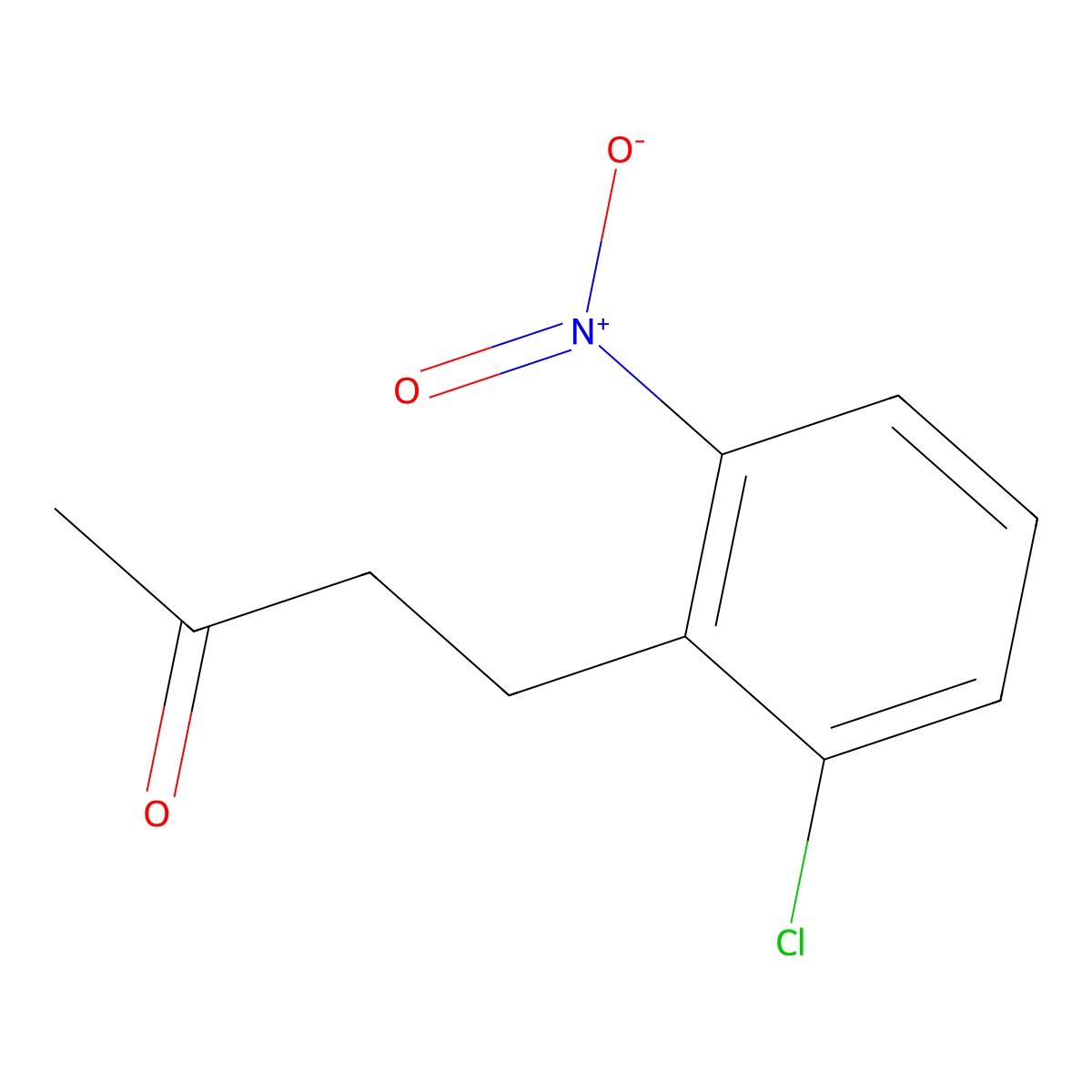 4-(2-Chloro-6-nitrophenyl)butan-2-one molecular structure, CAS 1338992-33-8