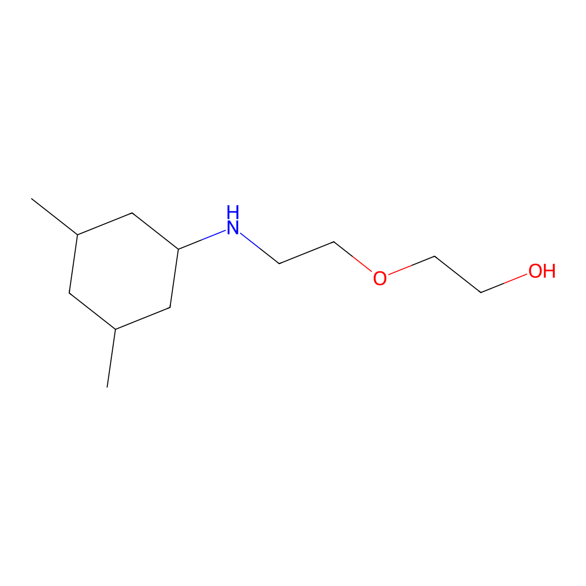 2-{2-[(3,5-Dimethylcyclohexyl)amino]ethoxy}ethan-1-ol molecular structure, CAS 1338995-52-0