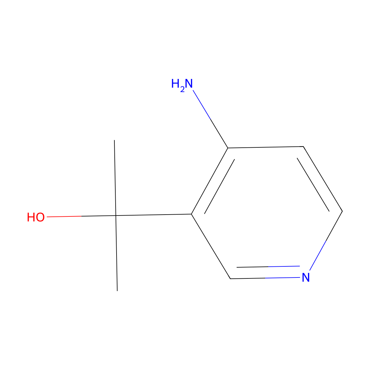 2-(4-Aminopyridin-3-yl)propan-2-ol molecular structure, CAS 1339013-26-1