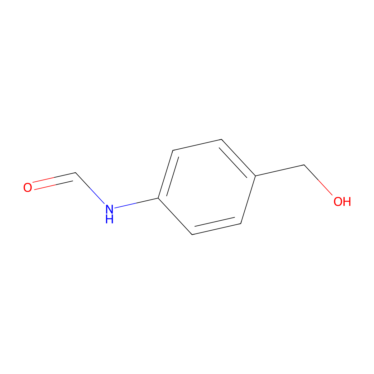 N-[4-(hydroxymethyl)phenyl]formamide molecular structure, CAS 1339018-17-5