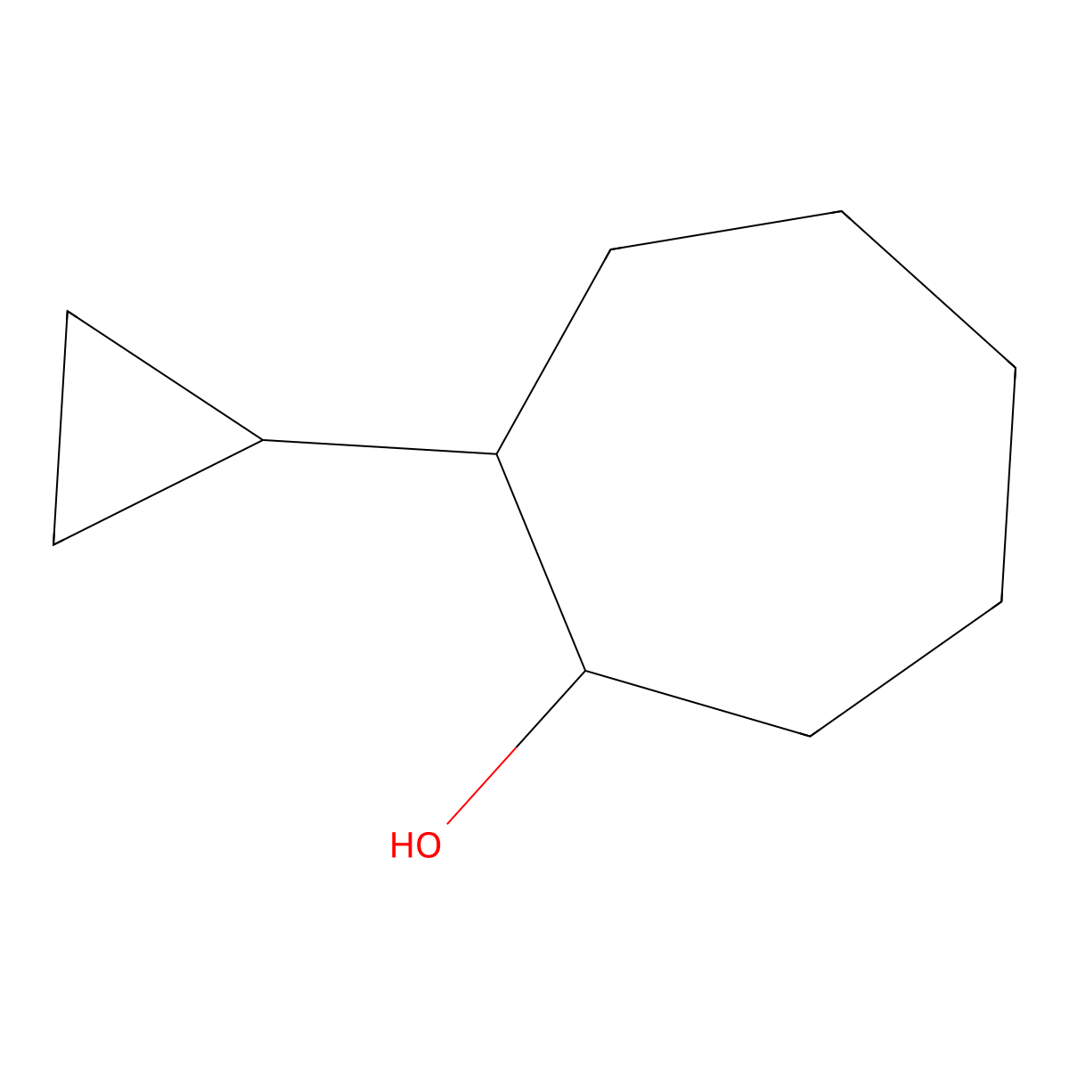 2-Cyclopropylcycloheptan-1-ol molecular structure, CAS 1339018-60-8