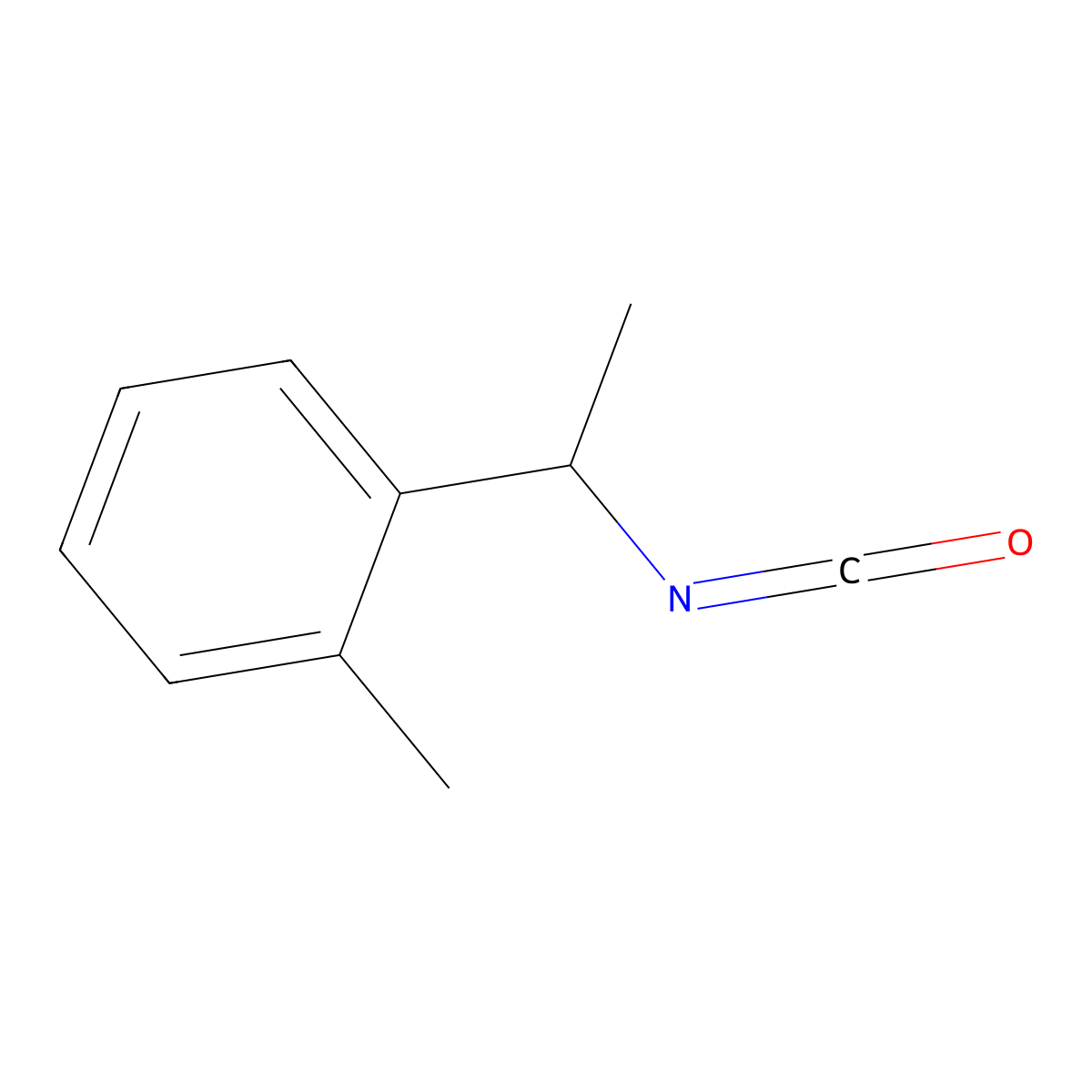 1-(1-Isocyanatoethyl)-2-methylbenzene molecular structure, CAS 1339019-98-5