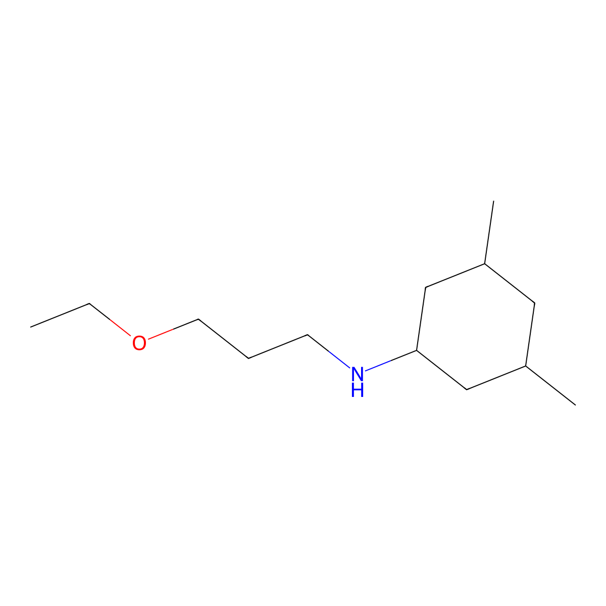 N-(3-ethoxypropyl)-3,5-dimethylcyclohexan-1-amine molecular structure, CAS 1339021-91-8