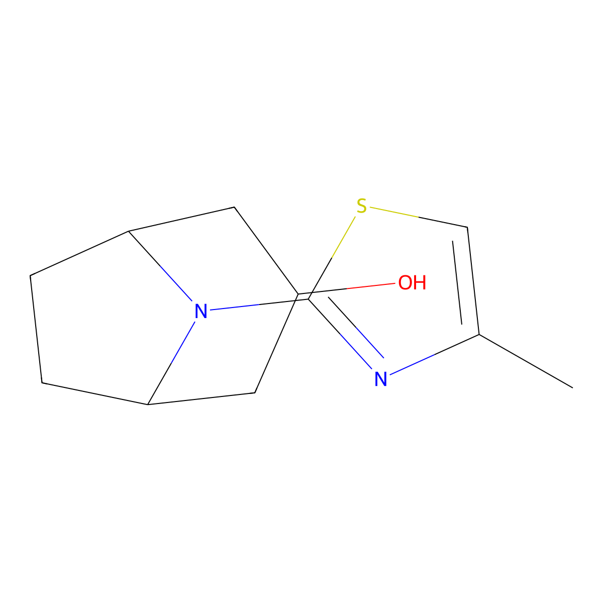 8-(4-Methyl-1,3-thiazol-2-yl)-8-azabicyclo[3.2.1]octan-3-ol molecular structure, CAS 1339029-61-6
