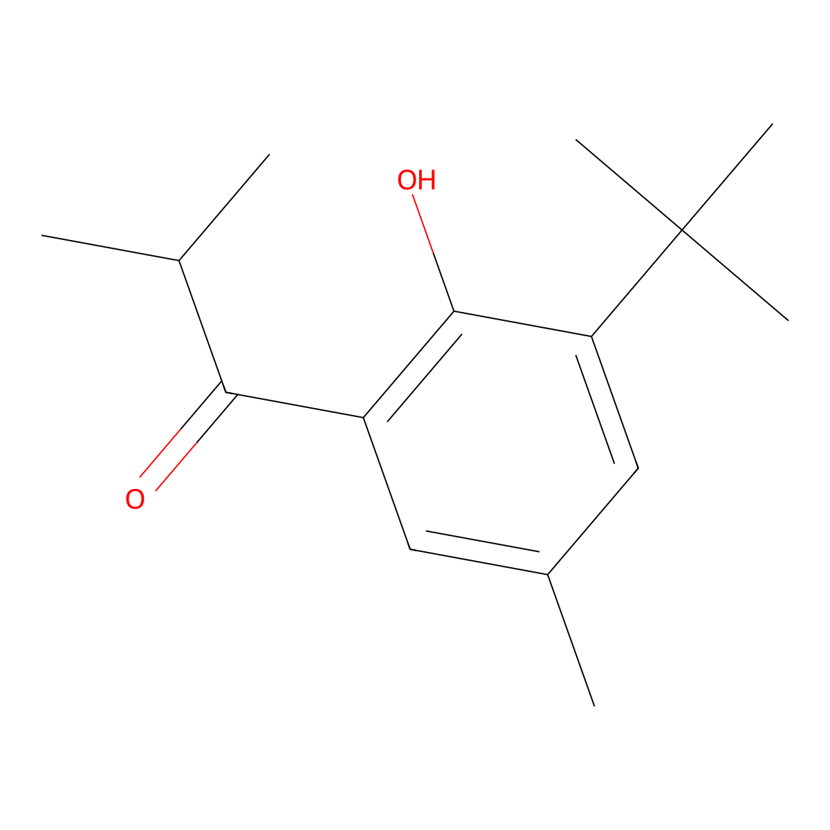 1-(3-(Tert-butyl)-2-hydroxy-5-methylphenyl)-2-methylpropan-1-one molecular structure, CAS 133903-10-3