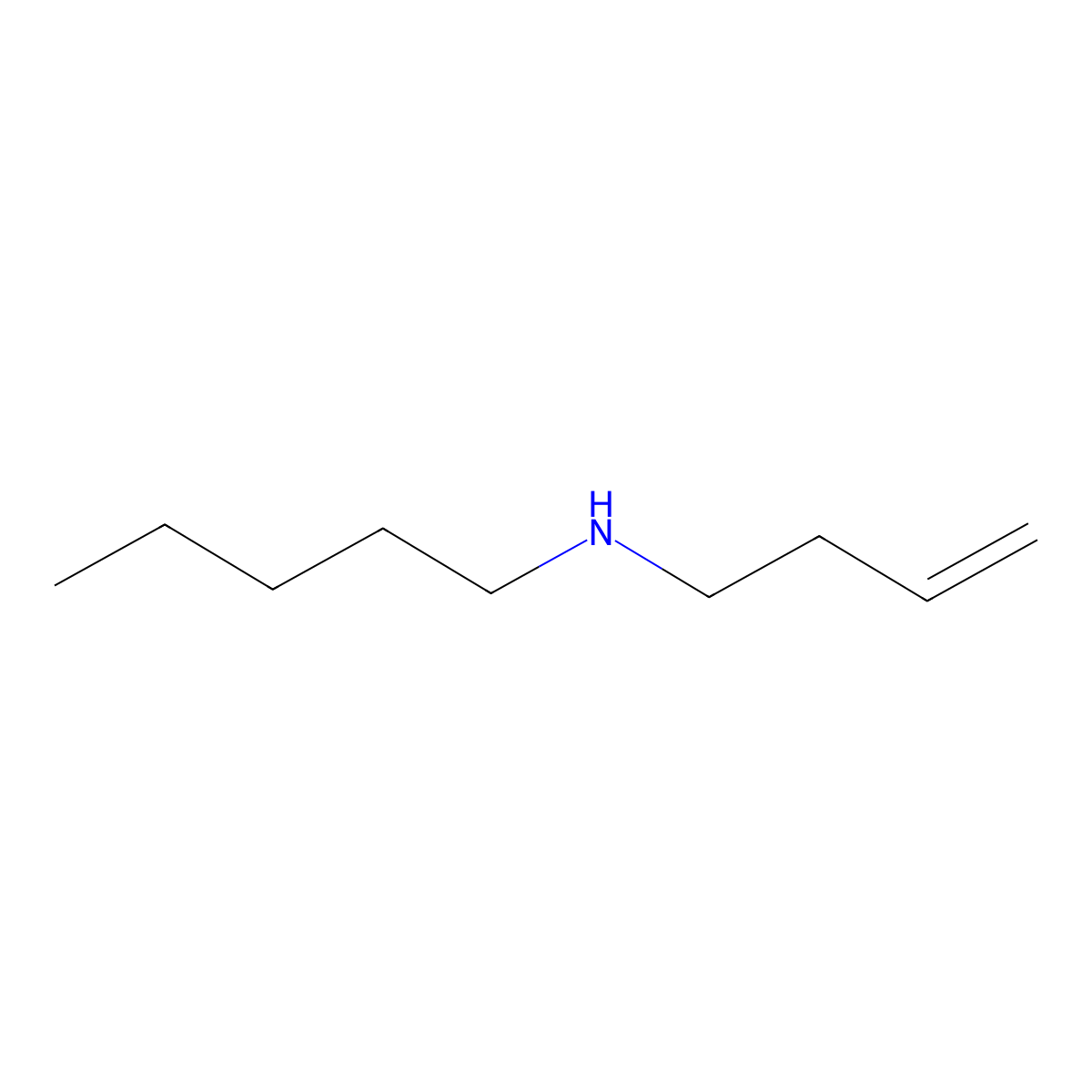 (But-3-en-1-yl)(pentyl)amine molecular structure, CAS 1339032-03-9