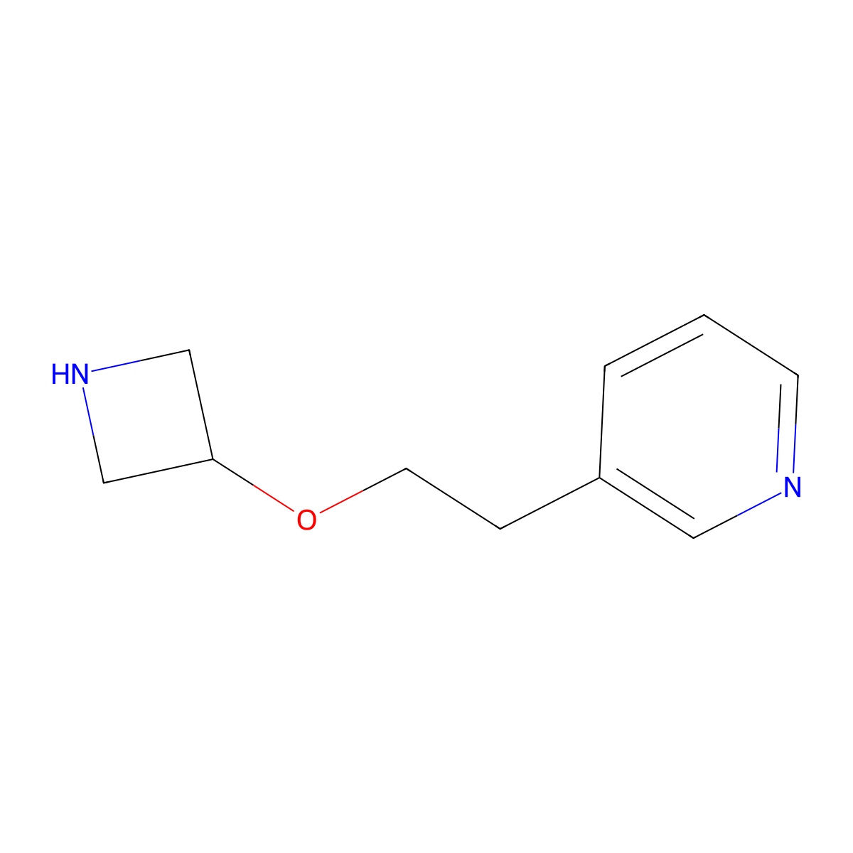 3-(2-(Azetidin-3-yloxy)ethyl)pyridine molecular structure, CAS 1339035-33-4