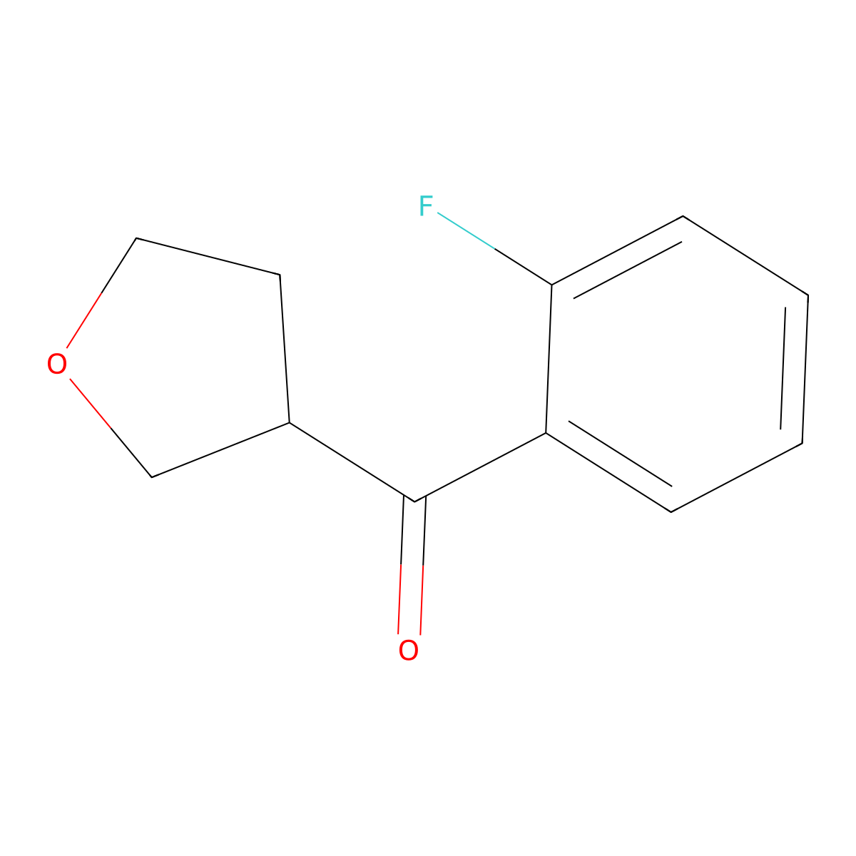 3-(2-Fluorobenzoyl)oxolane molecular structure, CAS 1339036-47-3