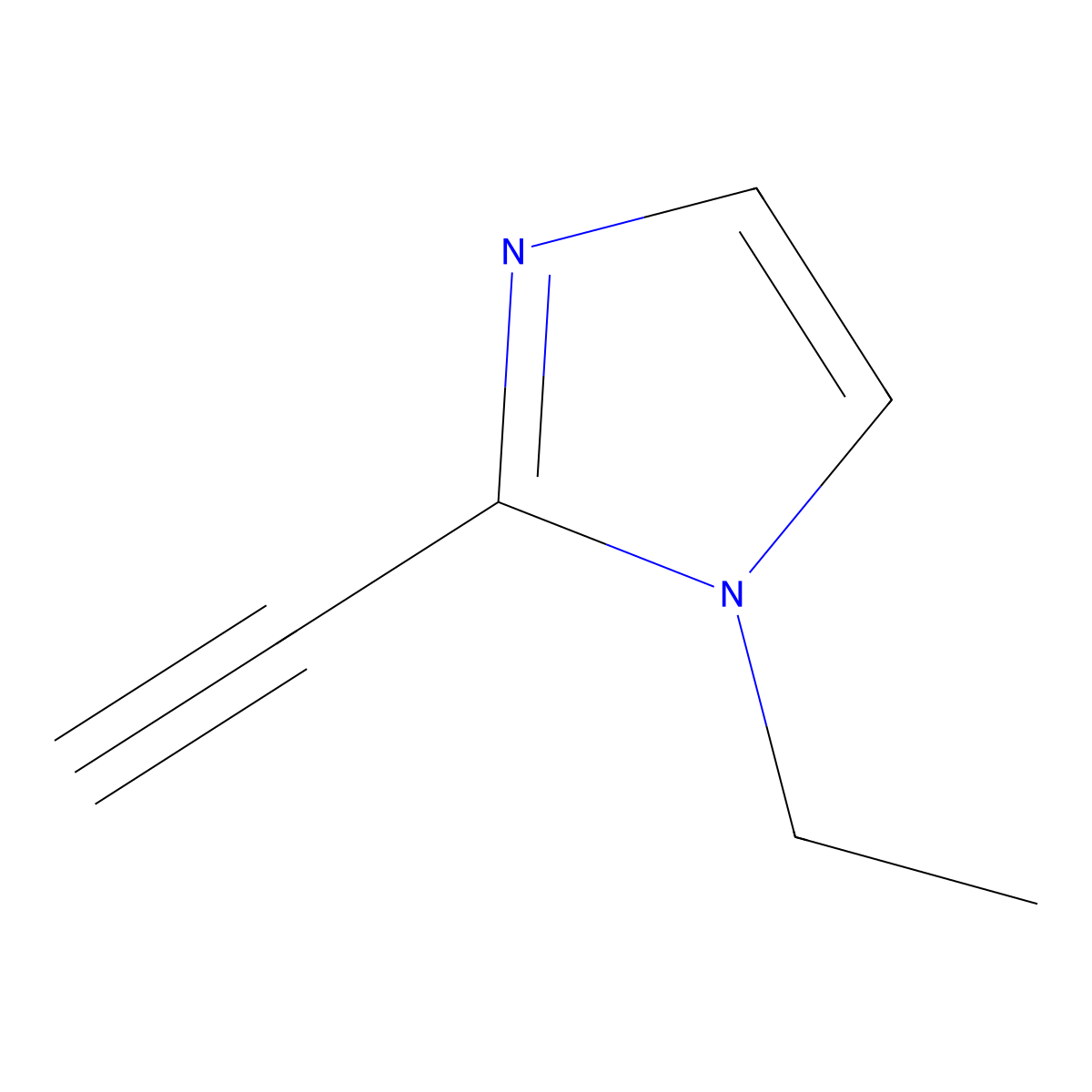 1-ethyl-2-ethynyl-1H-imidazole molecular structure, CAS 1339042-77-1