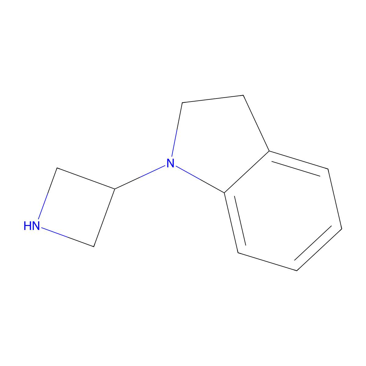 1-(Azetidin-3-yl)indoline molecular structure, CAS 1339064-76-4