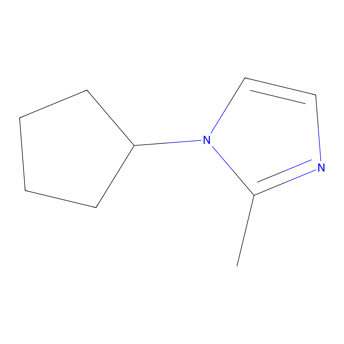 1-cyclopentyl-2-methyl-1H-imidazole molecular structure, CAS 1339065-25-6
