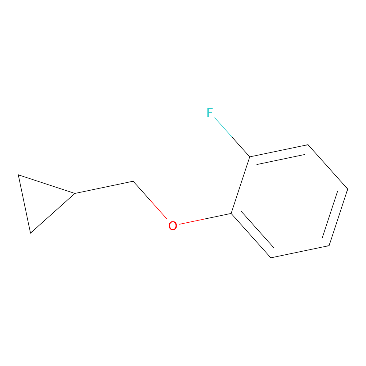 1-(Cyclopropylmethoxy)-2-fluorobenzene molecular structure, CAS 1339080-21-5