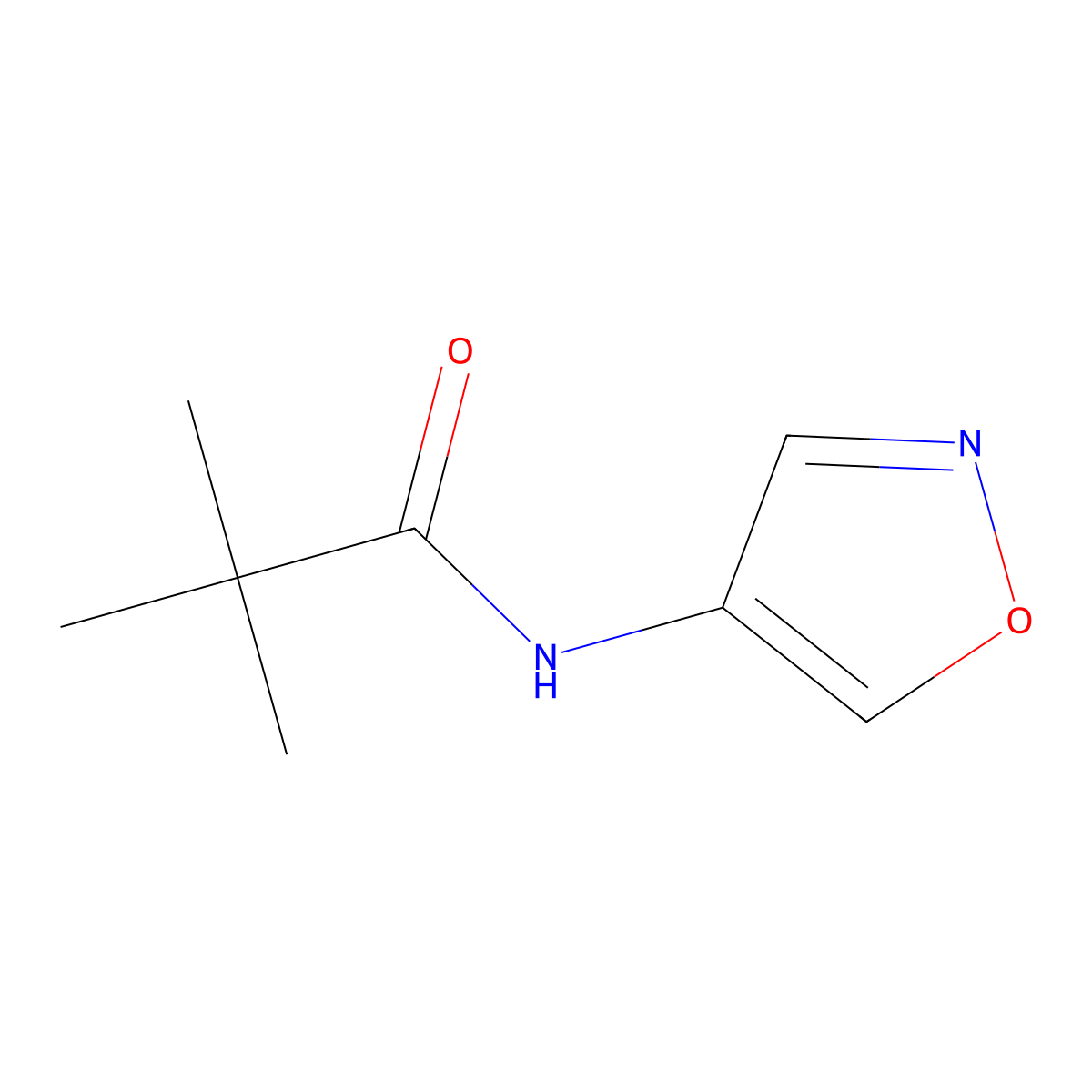 N-(isoxazol-4-yl)pivalamide molecular structure, CAS 1339081-24-1