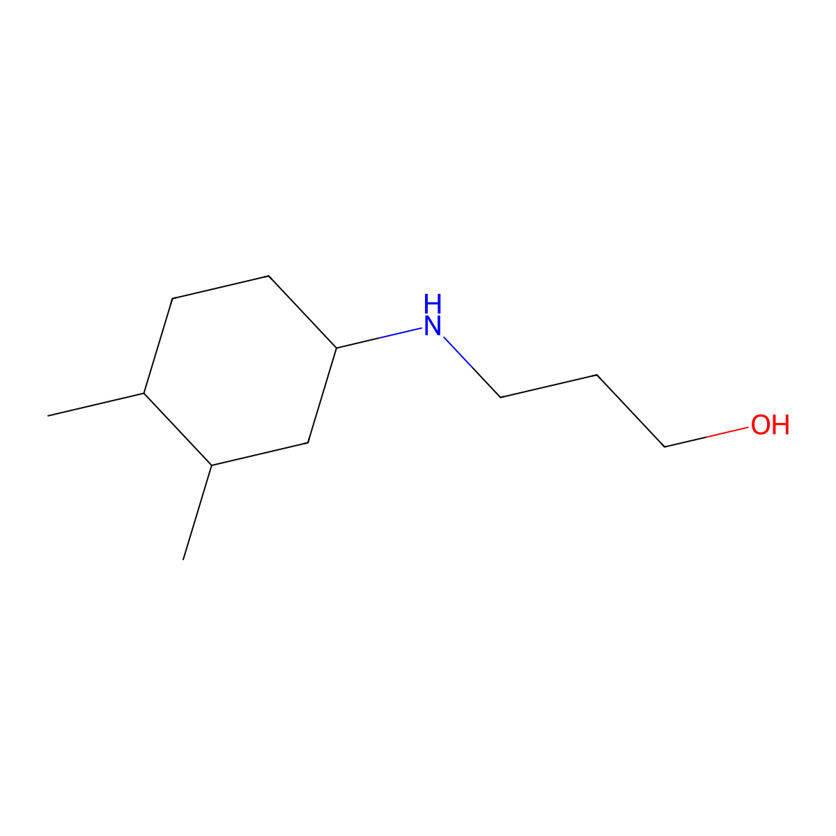 3-[(3,4-Dimethylcyclohexyl)amino]propan-1-ol molecular structure, CAS 1339082-36-8