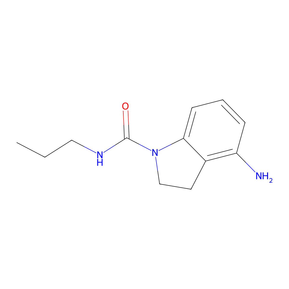 4-Amino-N-propylindoline-1-carboxamide molecular structure, CAS 1339083-87-2