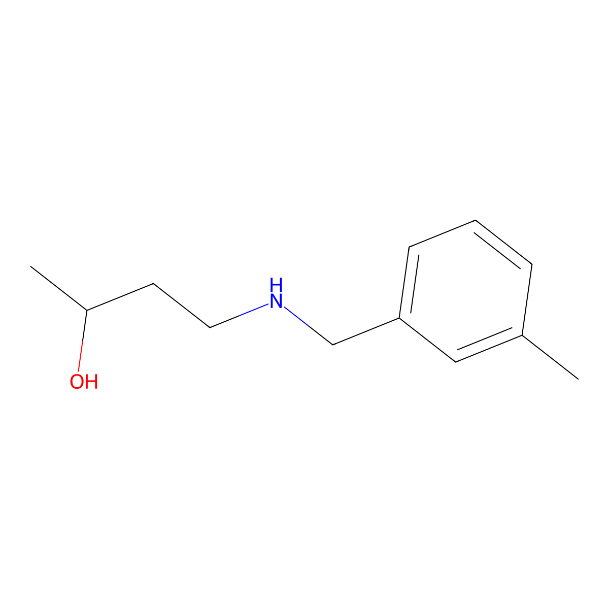 4-{[(3-Methylphenyl)methyl]amino}butan-2-ol molecular structure, CAS 1339089-77-8
