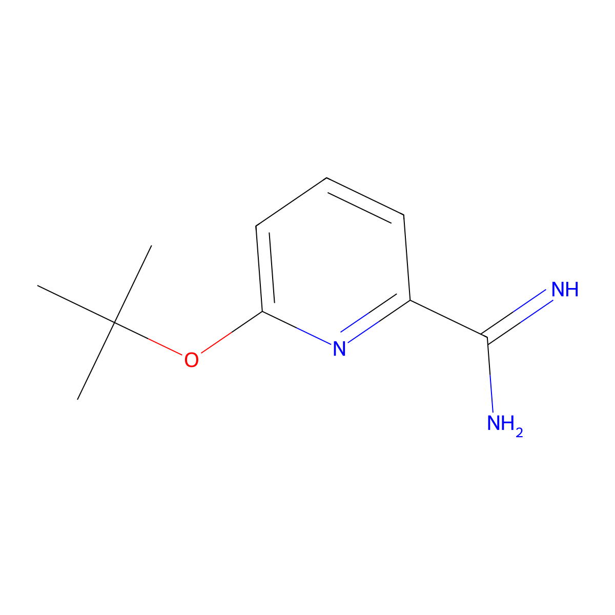6-(Tert-butoxy)pyridine-2-carboximidamide molecular structure, CAS 1339092-12-4