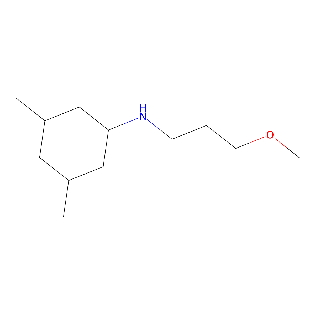 N-(3-methoxypropyl)-3,5-dimethylcyclohexan-1-amine molecular structure, CAS 1339093-03-6