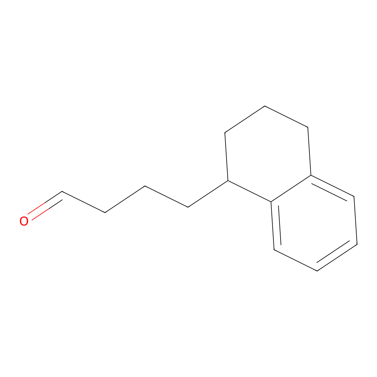 4-(1,2,3,4-Tetrahydronaphthalen-1-yl)butanal molecular structure, CAS 1339096-92-2