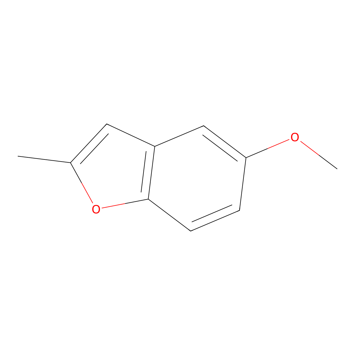 5-Methoxy-2-methylbenzofuran molecular structure, CAS 13391-27-0