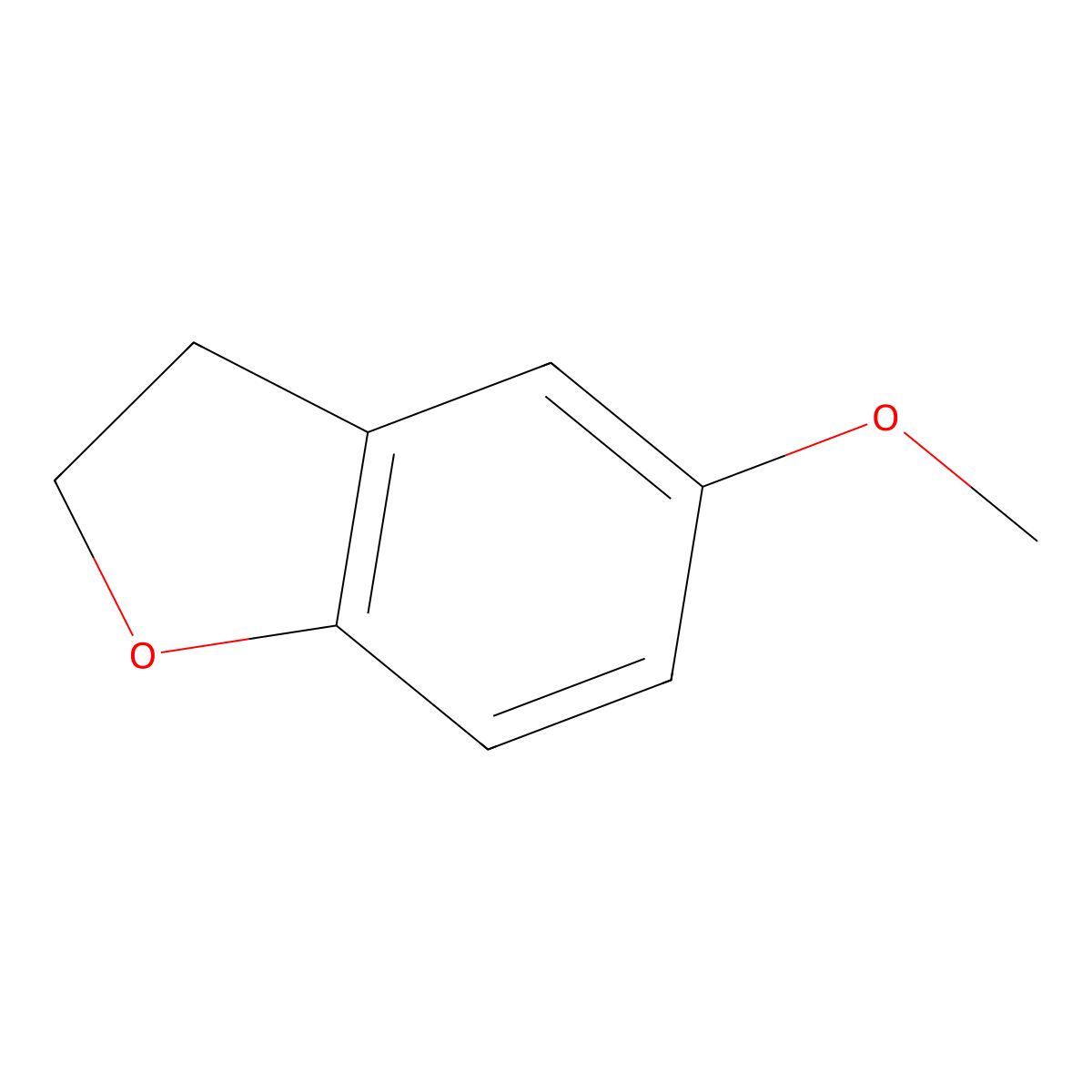 5-Methoxy-2,3-dihydro-1-benzofuran molecular structure, CAS 13391-30-5