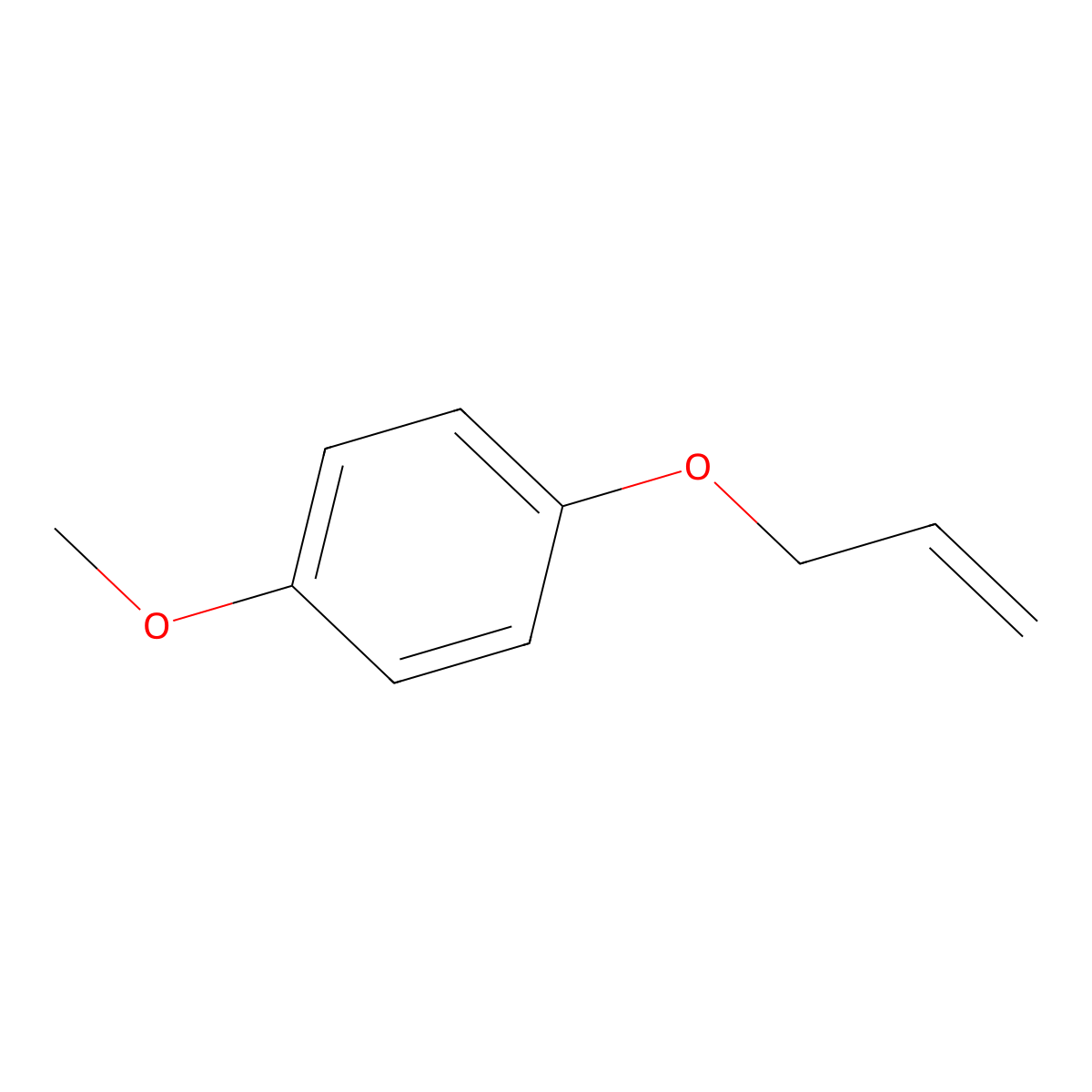 1-Allyloxy-4-methoxybenzene molecular structure, CAS 13391-35-0