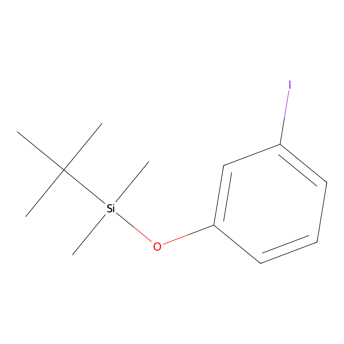3-(t-Butyldimethylsiloxy)iodobenzene molecular structure, CAS 133910-12-0