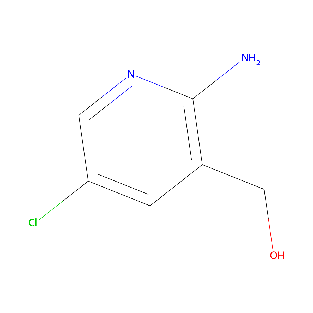 (2-Amino-5-chloropyridin-3-yl)methanol molecular structure, CAS 1339100-79-6