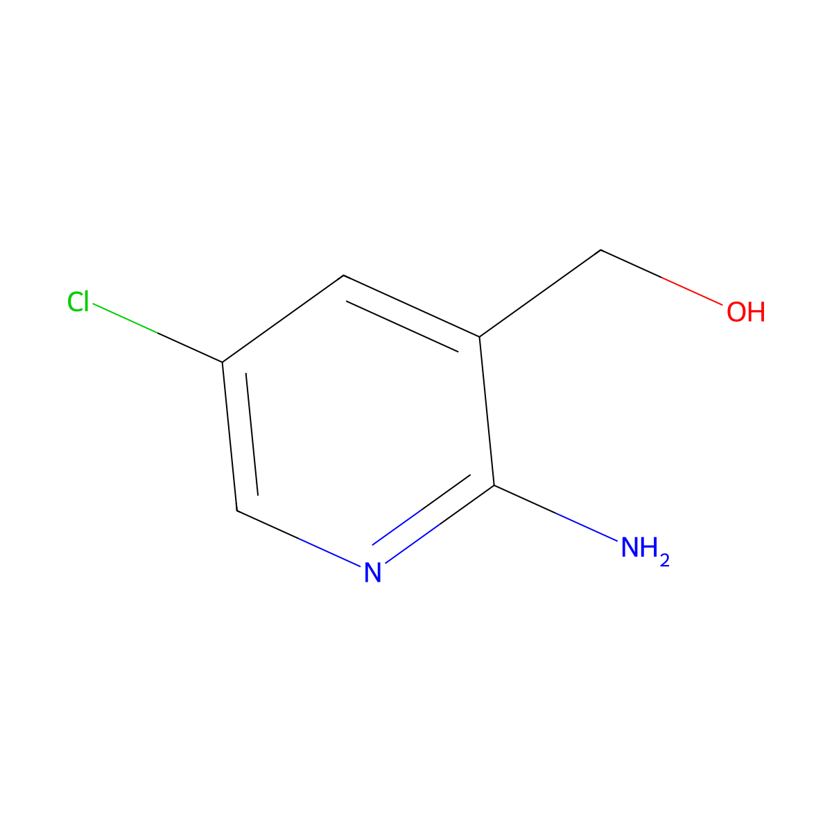 (2-Amino-5-chloropyridin-3-yl)methanol molecular structure, CAS 1339100-79-6