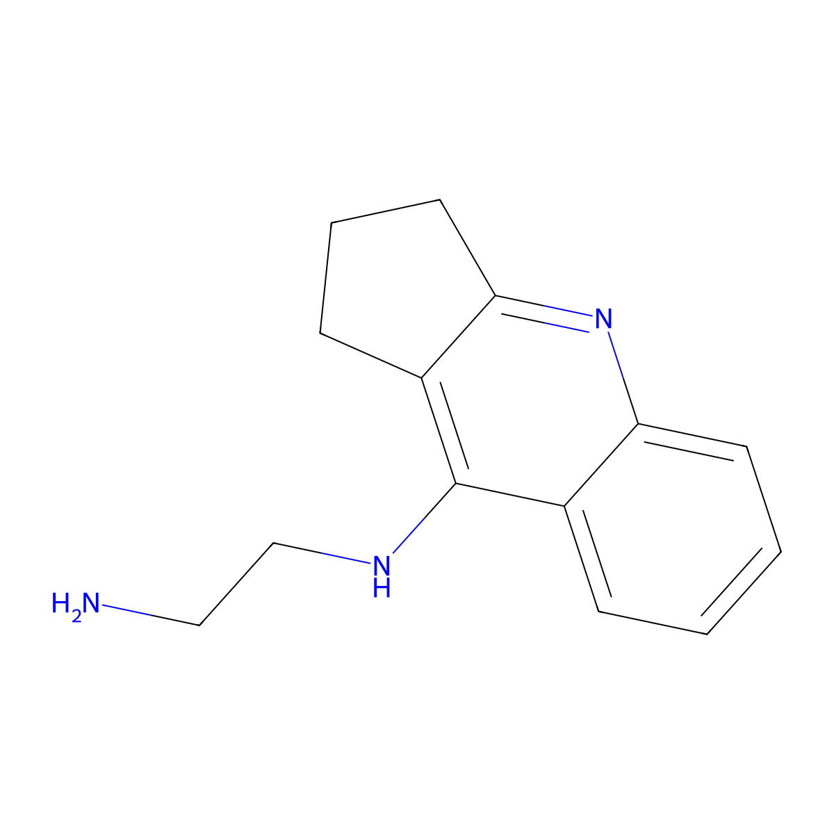N-(2,3-Dihydro-1H-cyclopenta[b]quinolin-9-yl)ethane-1,2-diamine molecular structure, CAS 1339110-98-3