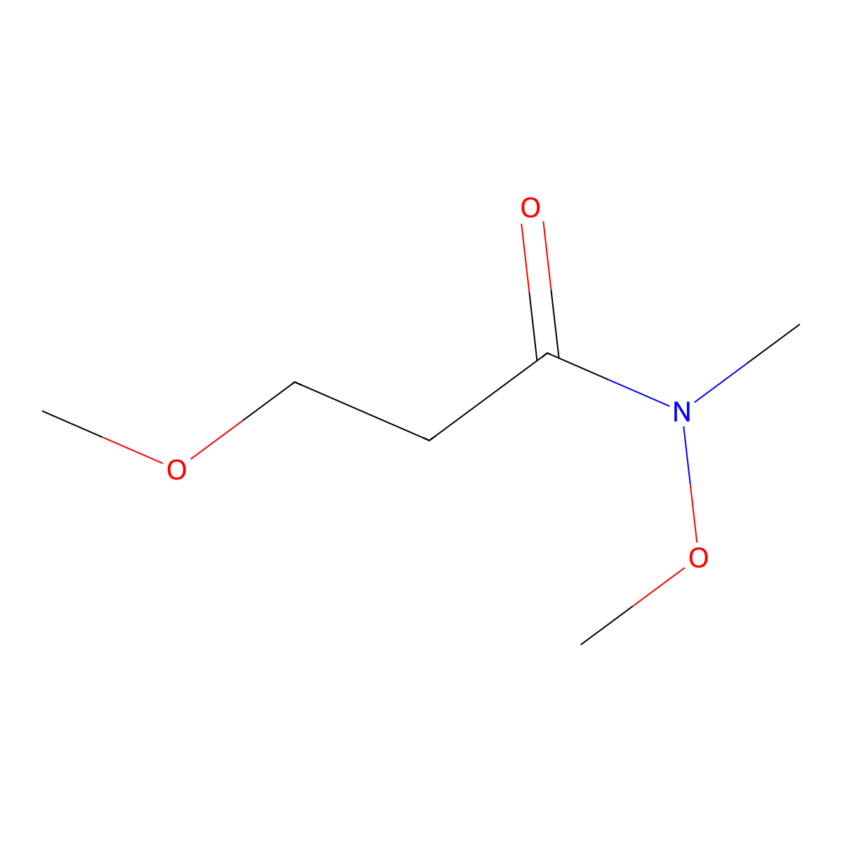 N,3-dimethoxy-N-methylpropanamide molecular structure, CAS 1339111-34-0