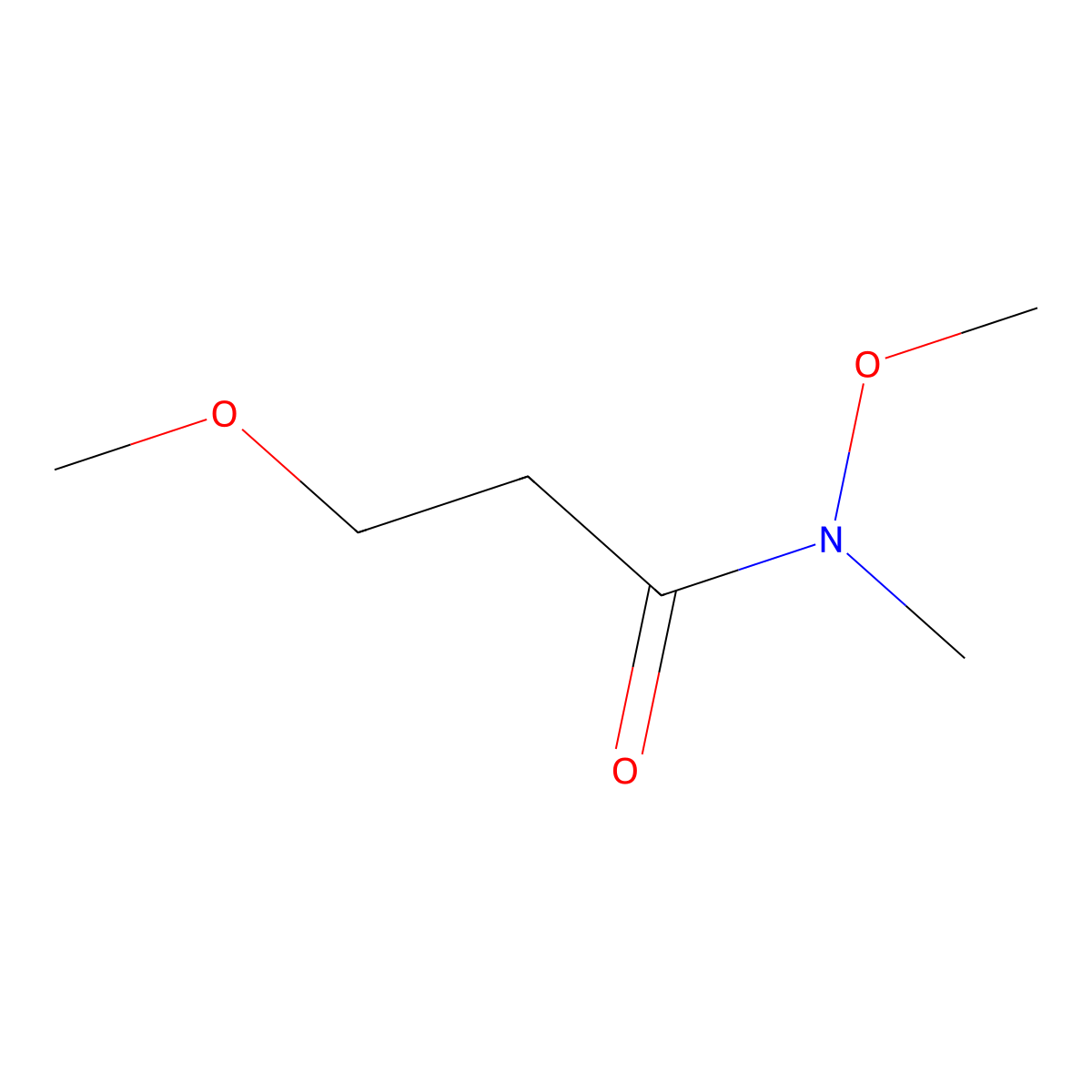 N,3-dimethoxy-N-methylpropanamide molecular structure, CAS 1339111-34-0