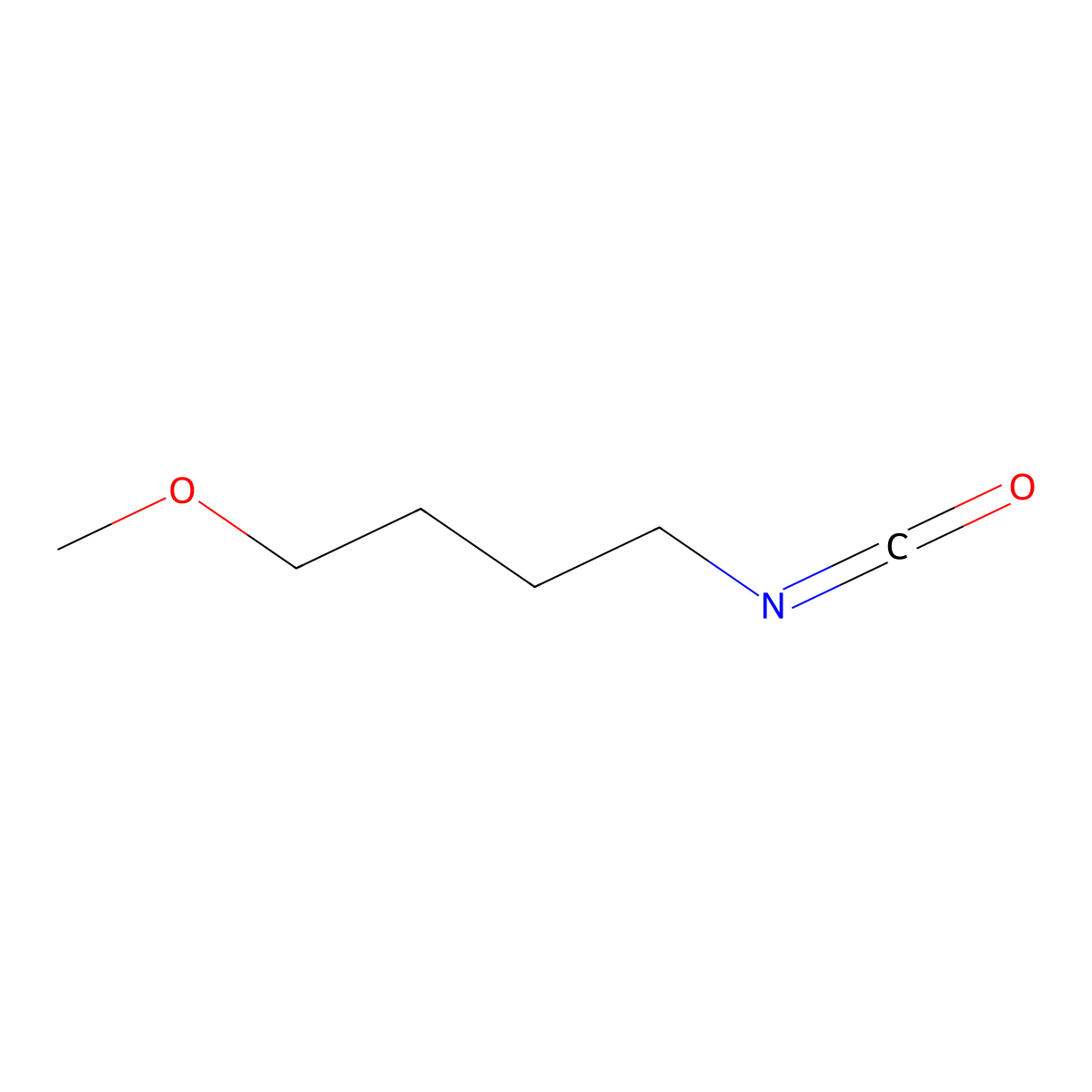 1-Isocyanato-4-methoxybutane molecular structure, CAS 1339112-79-6