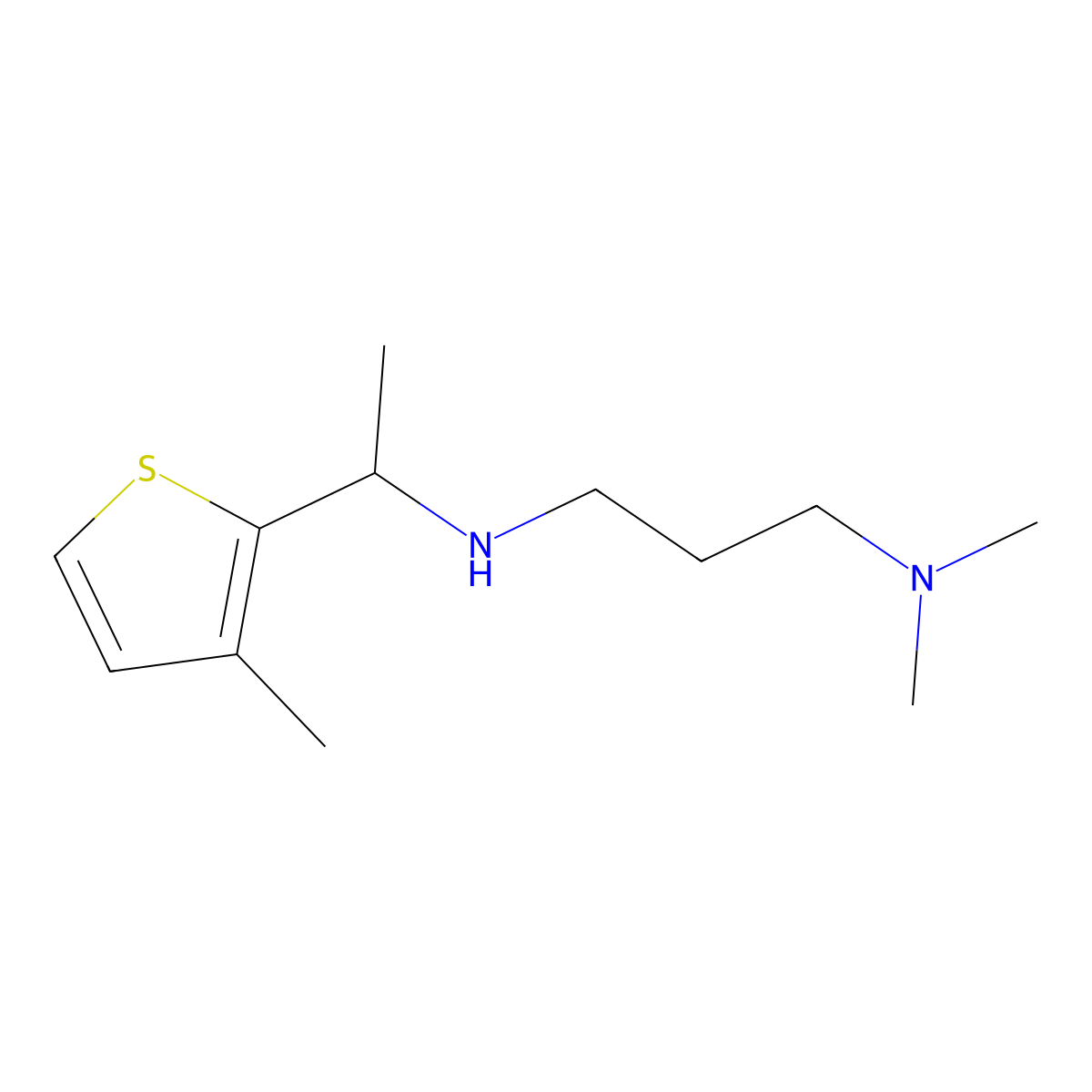 [3-(Dimethylamino)propyl][1-(3-methylthiophen-2-yl)ethyl]amine molecular structure, CAS 1339132-25-0