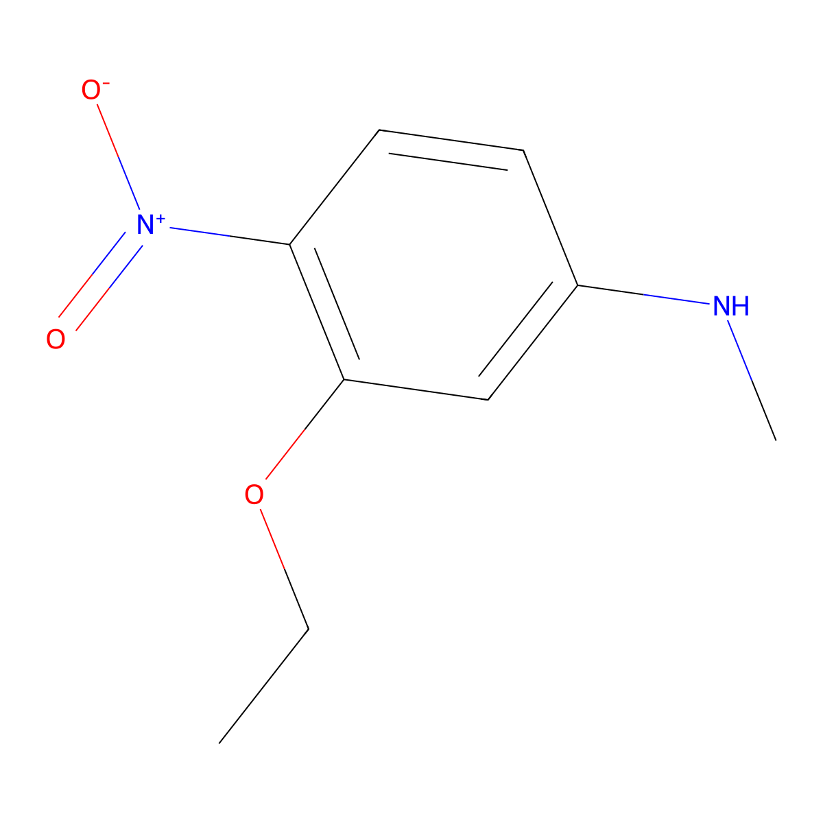 3-ethoxy-N-methyl-4-nitroaniline molecular structure, CAS 1339134-87-0