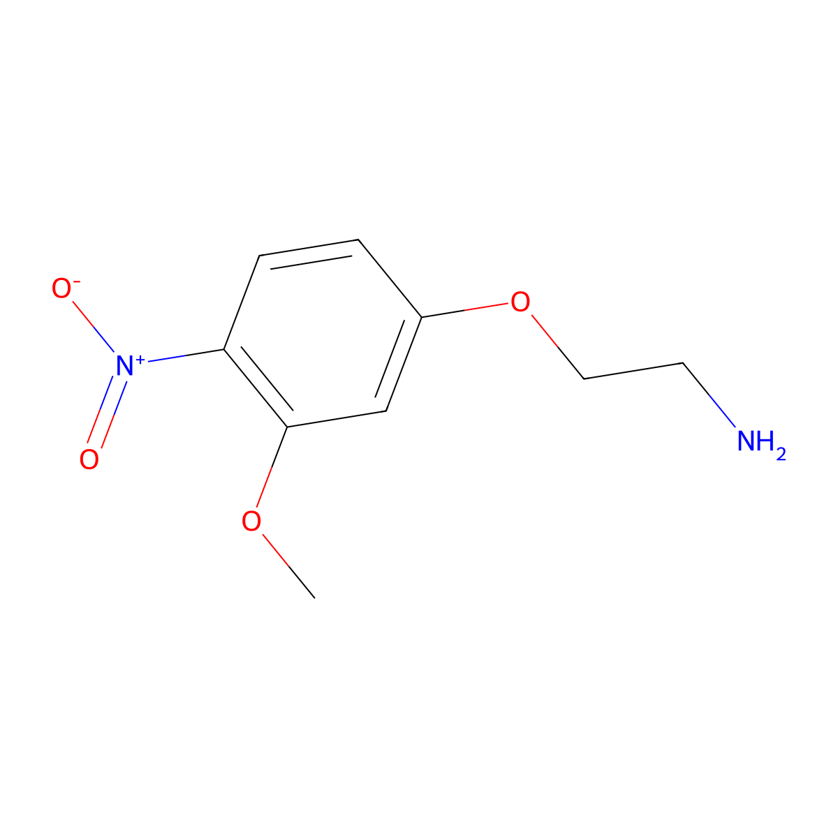 2-(3-Methoxy-4-nitrophenoxy)ethan-1-amine molecular structure, CAS 1339138-93-0