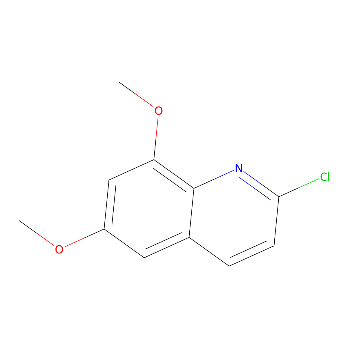 2-Chloro-6,8-dimethoxyquinoline molecular structure, CAS 1339143-31-5