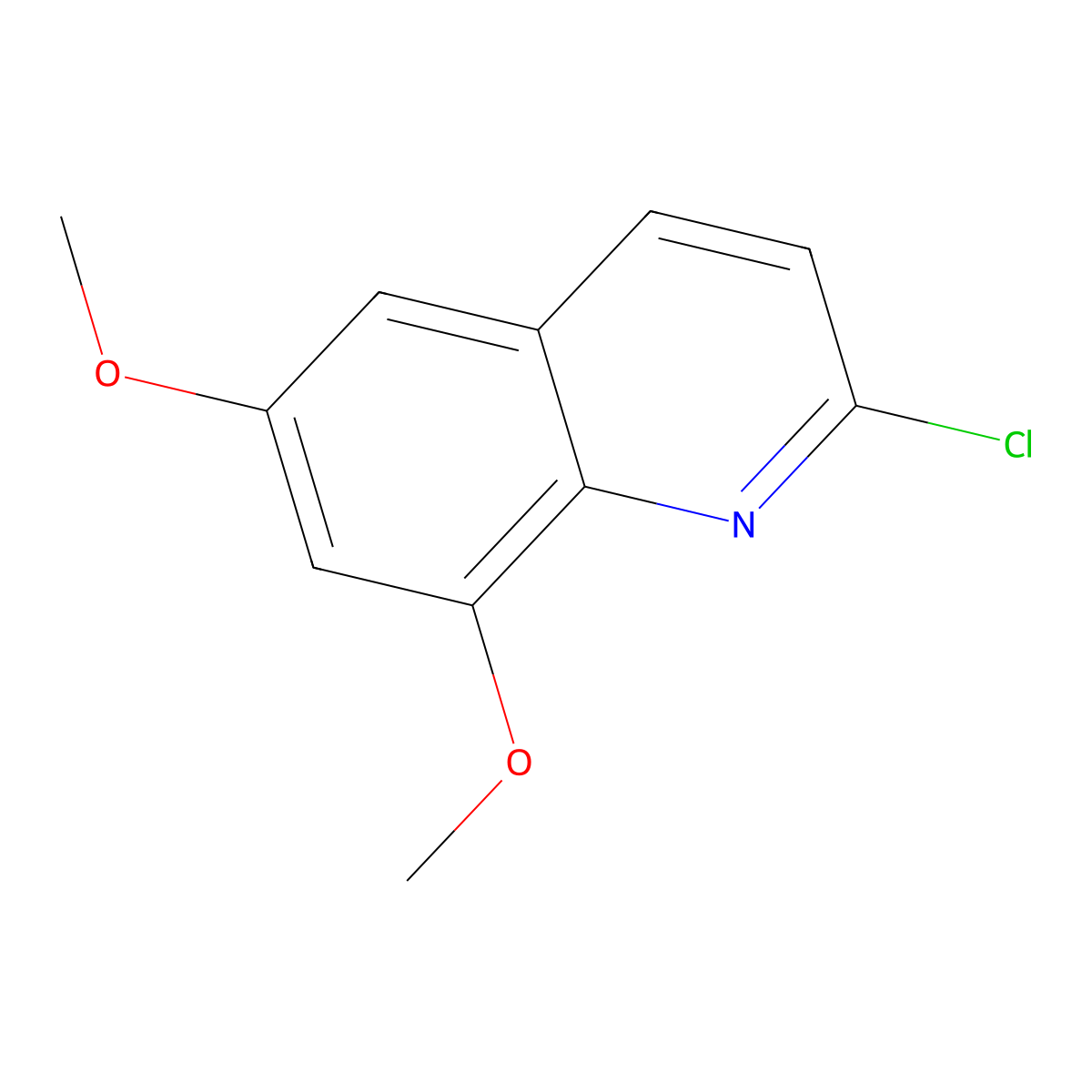2-Chloro-6,8-dimethoxyquinoline molecular structure, CAS 1339143-31-5